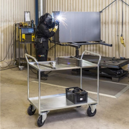 Etagenwagen 2 Böden mit Aufkantung 1080 x 550 x 975...