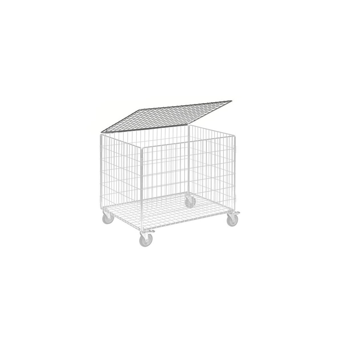 Produktbild von Oswald Gitterwagen Kastenwagen – 100 Kg Tragkraft, 835x625x740 Mm, Verzinkt – NEU