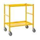 Tischwagen mit 2 Böden 690 x 430 x 750 mm, Traglast: 150 kg - gelb