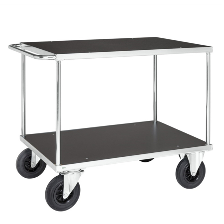 Tischwagen mit 2 Böden 1.300 x 800 x 870 mm, Traglast: 500 kg - verzinkt