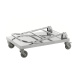Edelstahl-Plattformwagen klappbar LxBxH 825 x 520 x 970 mm, 100 kg, C2