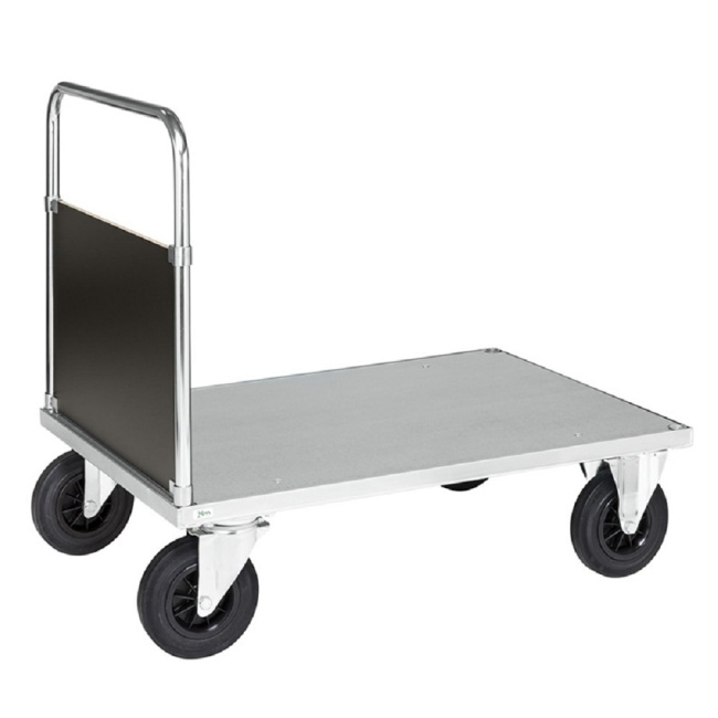 Stirnwandwagen mit Blechboden 1.200 x 800 x 900 mm, 500 kg, verzinkt