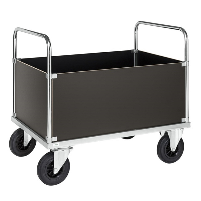 Vierwandwagen mit Blechboden 1.000 x 700 x 900 mm, 500 kg, verzinkt
