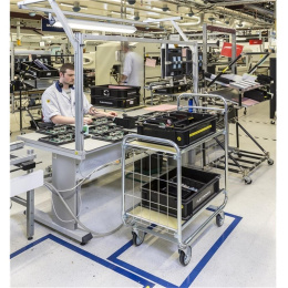 ESD-Etagenwagen mit 2 Böden, 1.395 x 470 x 1.120 mm,...