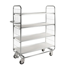 Kommissionierwagen mit 4 Böden und Bremssystem...