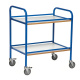 Servierwagen Tablettwagen 2 Böden - 760 x 520 x 900 mm - 100 kg, blau