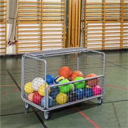 Kastenwagen Gitterwagen 150 kg, 1.180 x 662 x 858 mm, grau lackiert