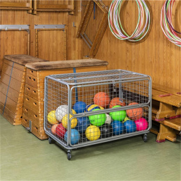 Kastenwagen Gitterwagen 150 kg, 1.180 x 662 x 858 mm, grau lackiert