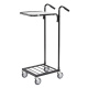 Mini-Transportwagen mit 1 Boden 660 x 385 x 1.090 mm, 35 kg, schwarz
