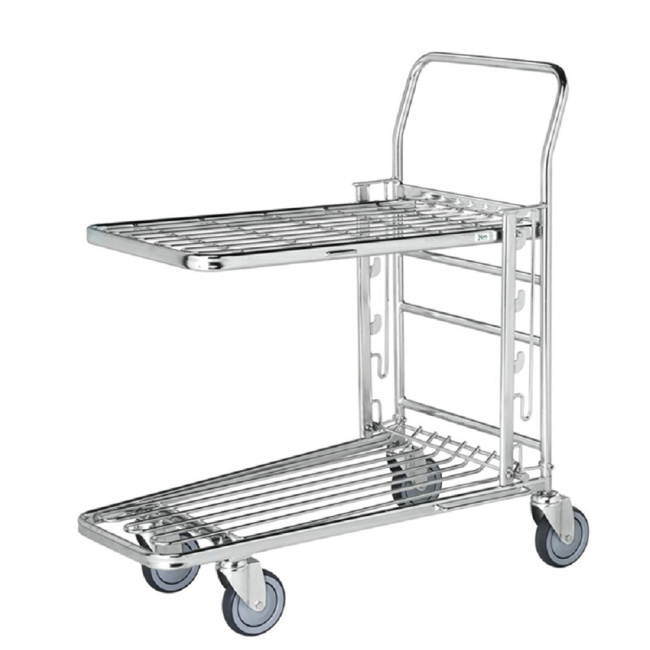 Einkaufswagen Boden verstellbar, 890 x 520 x 1.000 mm, 300 kg verzinkt