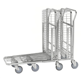 Einkaufswagen mit Gitterkorb, stapelbar, 870 x 530 x...