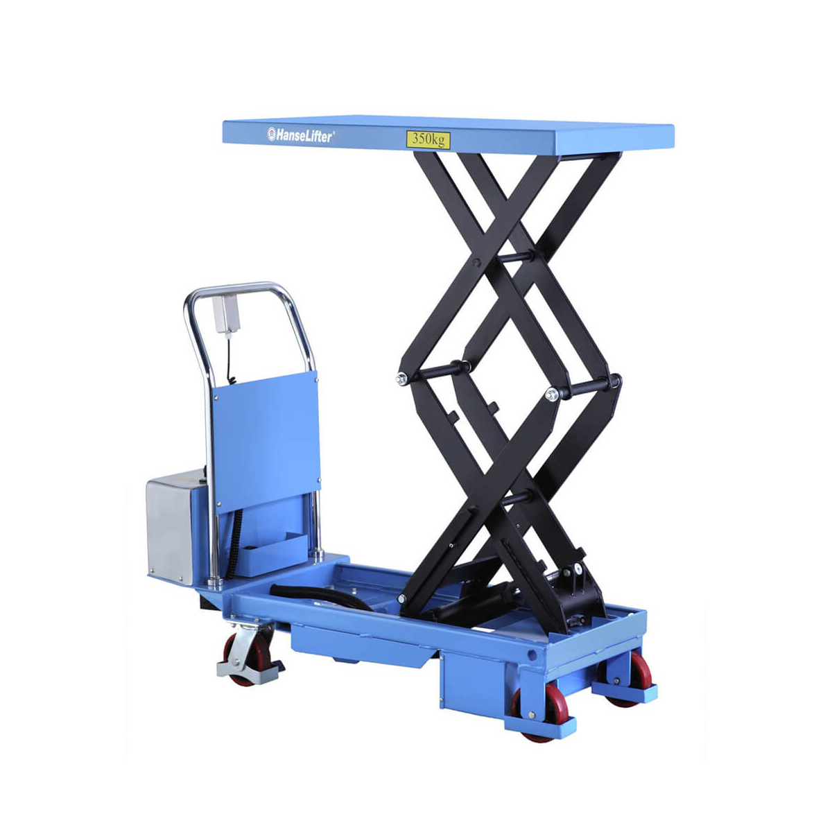 Ergonomischer Minilift-Hubtisch Semi-elektrisch – 150 Kg Tragkraft, 2.000 Mm Hubhöhe, PVC-Plattform 470x600 Mm – Leise & Kompakt Für Büro, Archiv & Werkstatt