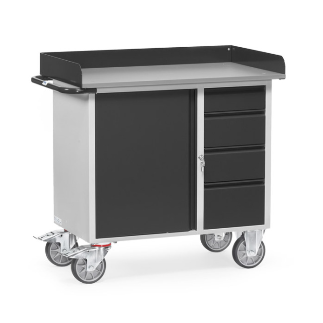 Fetra Werkstattwagen Ladefläche L x B 985 x 590 mm 400 kg - Grey Edition