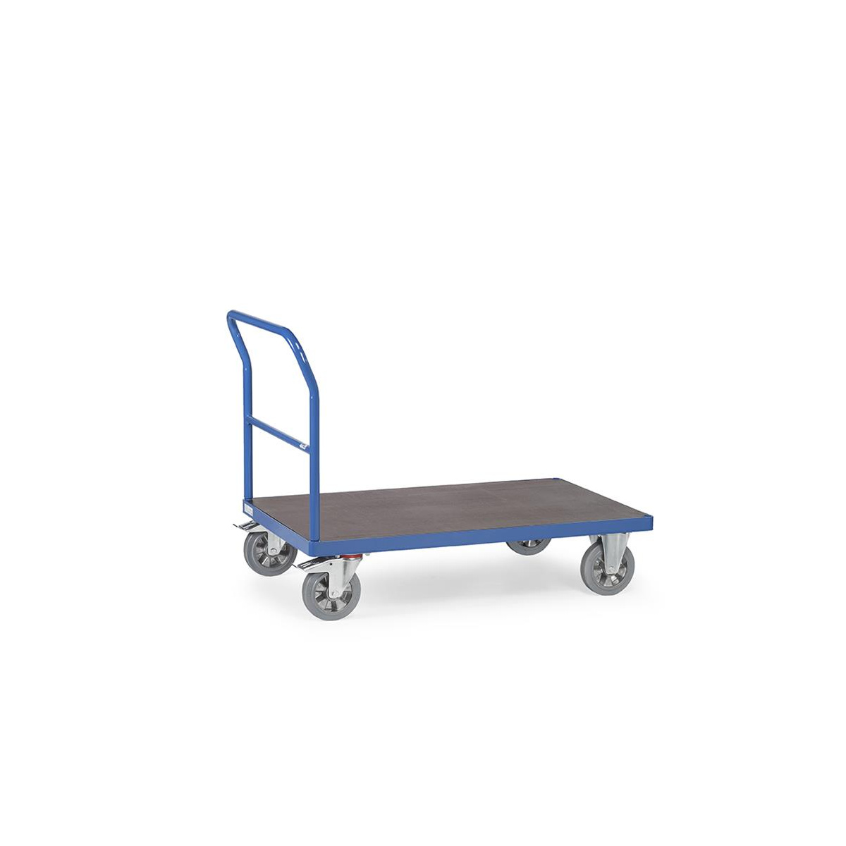 Produktbild von Stahlflachpalette 1200x800 Mm – Traglast 2000 Kg, Mausgrau, Für Hochregal & Rollenbahn, Mit Trapezsicken Für Mehr Rutschfestigkeit