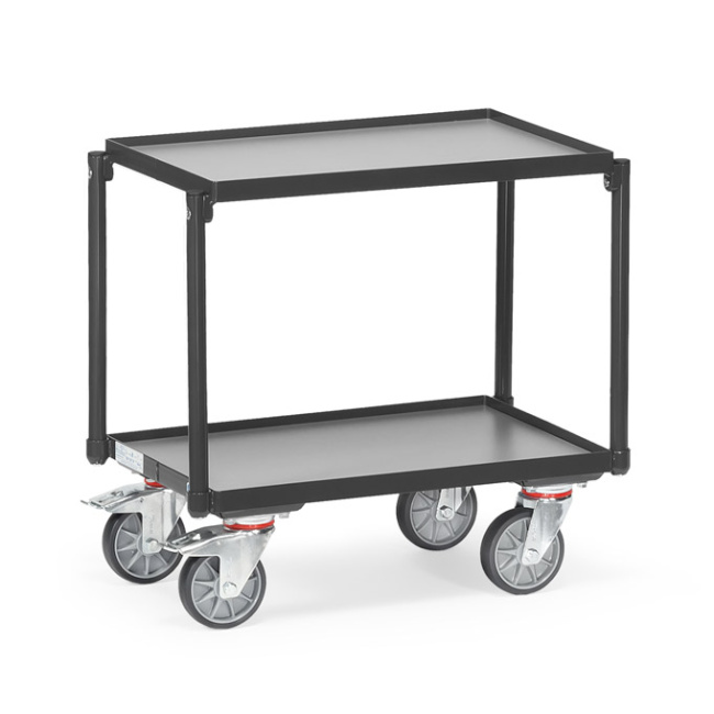 Fetra Etagenroller 250 kg Ladefläche L x B 610 x 410 mm mit Rand - Grey Edition