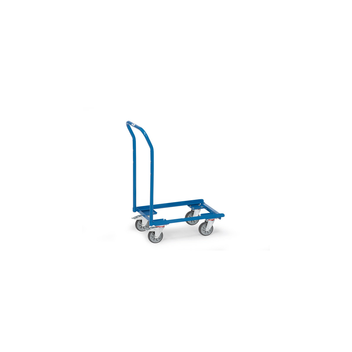 Produktbild von Fetra Eurokasten-Roller 250 Kg – Offener Rahmen Mit Rohrschiebebügel, Pulverbeschichtet Blau, Passend Für 600x400 Mm Eurokästen