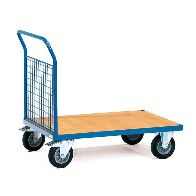 Fetra Stirnwandwagen 500 kg Ladefläche L x B 850 x 500 mm Drahtgitterwand