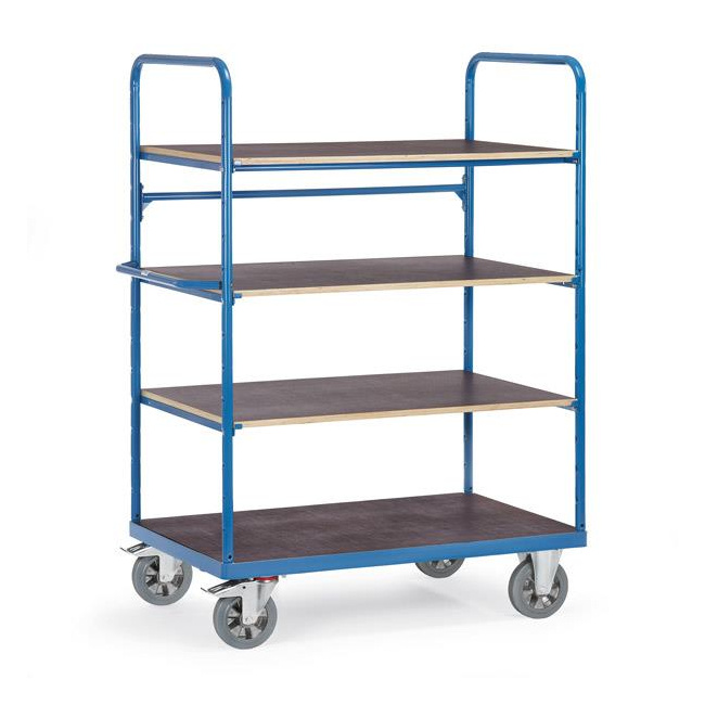 Fetra Etagenwagen mit 4 Böden L x B 1200 x 800 mm 1200 kg