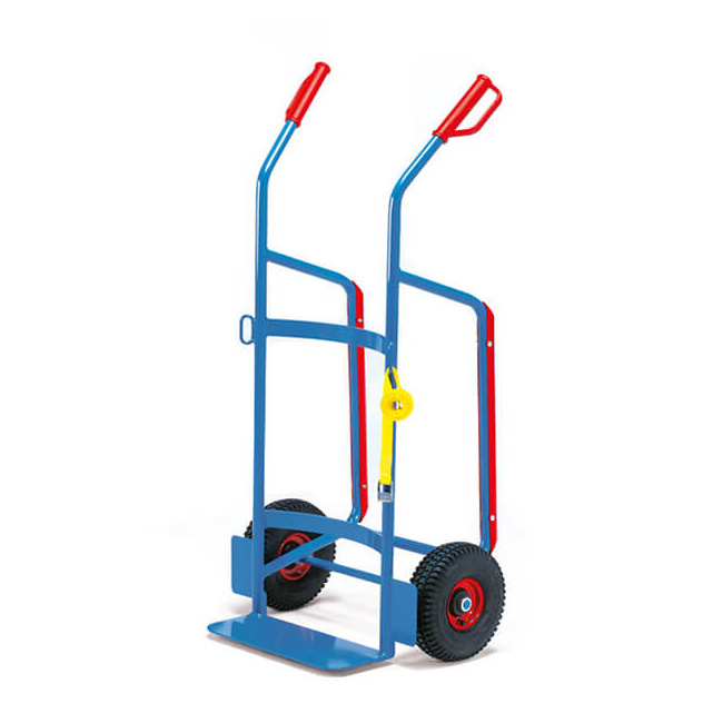 Fetra Fasssackkarre 250 kg für 120-220 Liter Kunststofffässer, Luftreifen