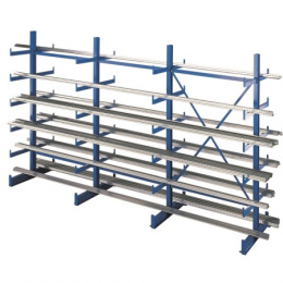 Kragarmregal Anbaufeld, doppelseitig, Tragkraft je Arm...