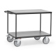 Fetra Tischwagen 600 kg LxB 1.000 x 700 mm, 2 Böden - Grey Edition