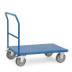 Fetra Schiebebügelwagen 500 kg Ladefläche LxB 850 x 500 mm, Blechplattform