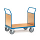 Fetra Doppel-Stirnwandwagen 600 kg L x B 1200 x 800 mm Holzwerkstoffwände