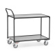 Fetra leichter Tischwagen 300 kg LxB 850 x 500 m, 2 Böden - Grey Edition