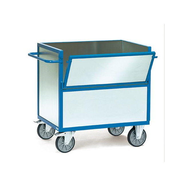 Fetra Blechkastenwagen verzinkt LxB 1.200 x 800 mm 600 kg, offen, ohne Deckel