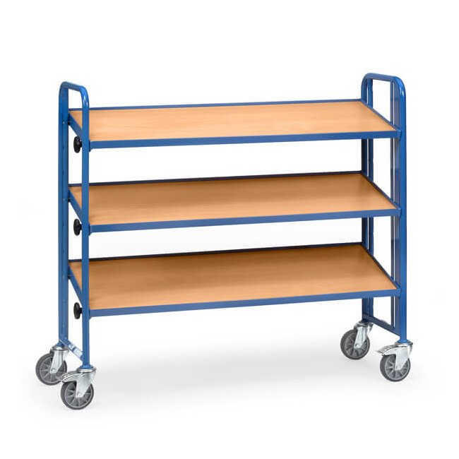 Fetra Montagewagen, 3 neigbare Böden LxB 1.240 x 415 mm, Tragkraft 250 kg