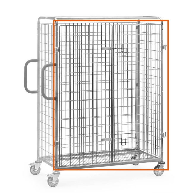 Fetra Doppel-Flügeltür für Kommissionierwagen LxB 1.250 x 610 mm, Höhe 1.825 mm