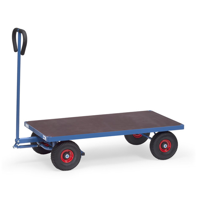 Fetra Handwagen 500 kg, mit Plattform, 1.260 x 700 mm, Luftreifen