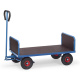 Fetra Handwagen 500 kg, Plattform 1.000 x 600 mm, 2 Stirnwände, Luftreifen