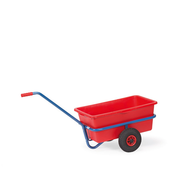 Fetra Handwagen mit Kunststoffwanne 90 l, 200 kg, Vollgummireifen