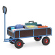 Fetra Handwagen 400 kg, 2-achsig, Plattform 945 x 545 mm, Seitenwände, Luftreifen