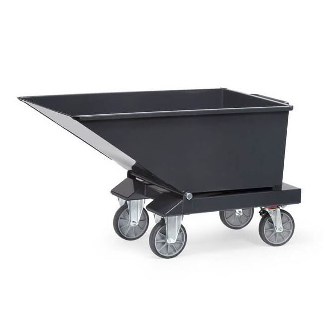 Fetra Rollkipper mit Ablasshahn 250 Liter 750 kg - Grey Edition