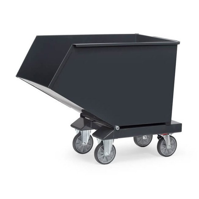 Fetra Rollkipper mit Ablasshahn 600 Liter 750 kg - Grey Edition