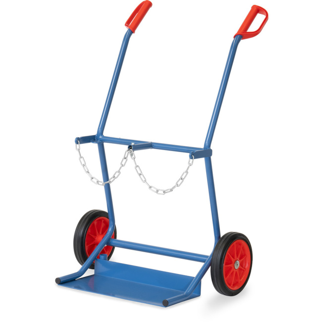 Fetra Stahlflaschenkarre 100 kg für 2 Gasflaschen à 20 Liter Vollgummireifen