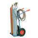 Fetra Stahlflaschenkarre 150 kg für 2 Gasflaschen à 40/50 Liter Luftreifen