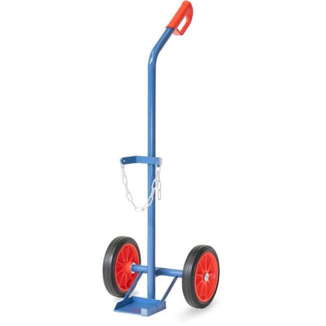 Fetra Stahlflaschenkarre 100 kg für 1 Gasflasche à 10 Liter Vollgummireifen