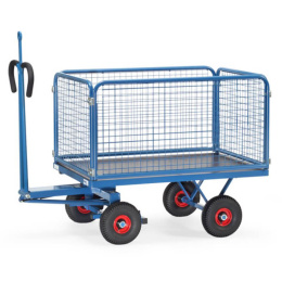 Fetra Handpritschenwagen 60 cm Gitterwände,...