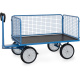 Fetra Handpritschenwagen 60 cm Gitterwände 1.000 kg LxB 1.600 x 900 mm Vollgummiräder