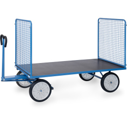 Fetra Handpritschenwagen 100 cm Gitterwände 1.250 kg LxB 2.000 x 1.000 mm Vollgummiräder