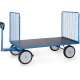 Fetra Handpritschenwagen 100 cm Gitterwände 1.250 kg LxB 2.000 x 1.000 mm Vollgummiräder