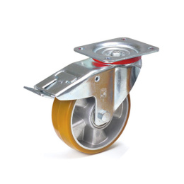 Fetra PU-Lenkrolle mit Feststeller 160 x 50 mm