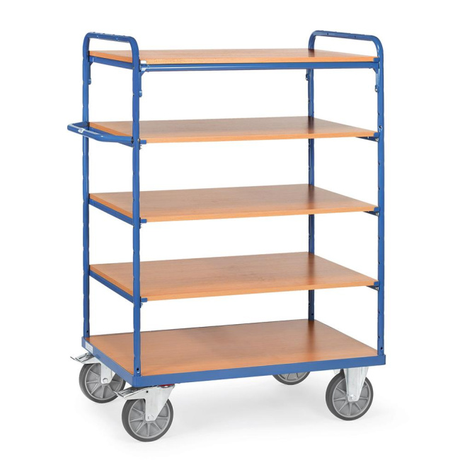 Fetra Etagenwagen mit 5 Böden L x B 850 x 500 mm 500 kg