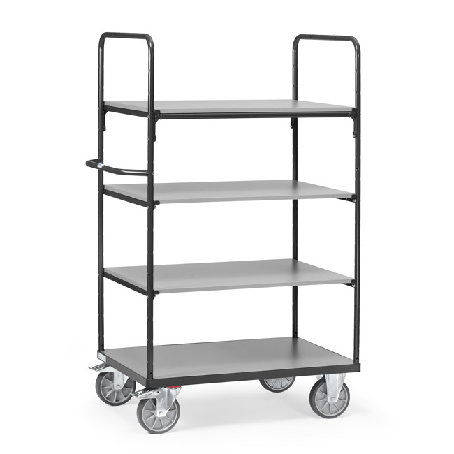 Fetra Etagenwagen mit 4 Böden L x B 1200 x 800 mm 600 kg - Grey Edition