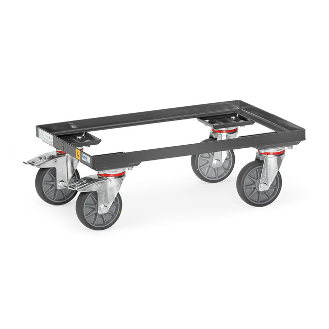 Fetra ESD-Eurokasten-Roller für 600 x 400 mm Eurokästen, 250 kg, offener Rahmen