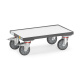 Fetra ESD-Eurokasten-Roller für 600 x 400 mm Eurokästen, 250 kg, mit Bodenplatte