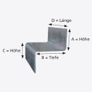 Zentrierblech, einzeln - für Palettenregal-Spanplattenebene, Holmtiefe: 50 mm